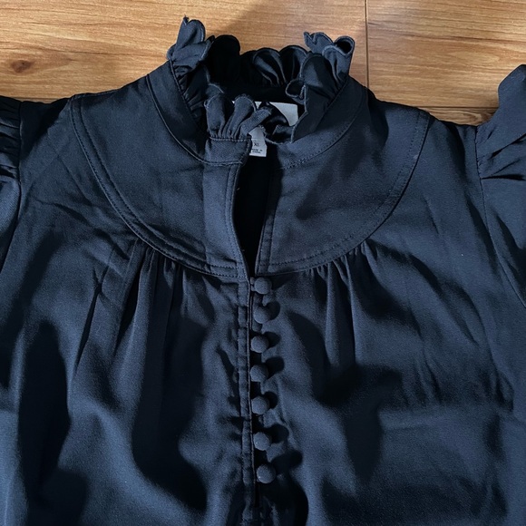 Tuckernuck Selena Blouse Black XL - Picture 5 of 15